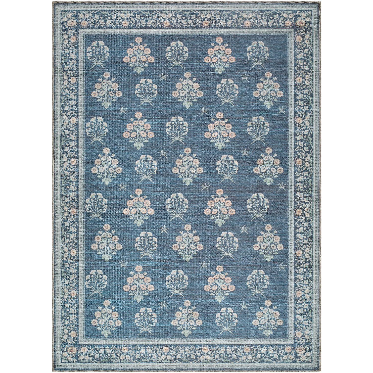 Thistle Floral Washable THT2302 Rug - Love-Rugs