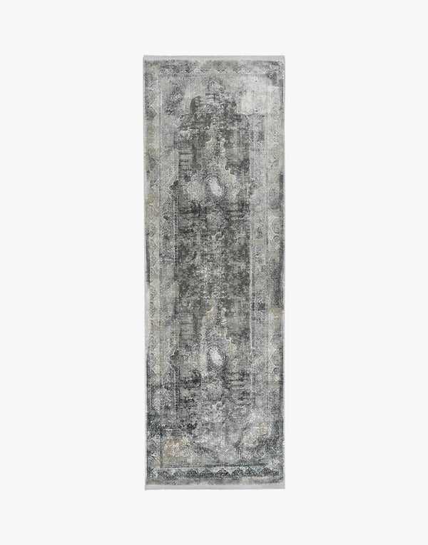 Toros Overdyed Frost Grey Runner Rug