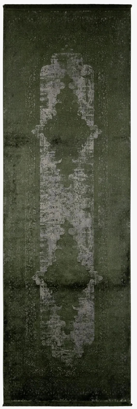 Toros Overdyed Green Runner Rug