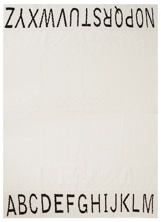Lorena Canals Washable ABC Natural Black Rug