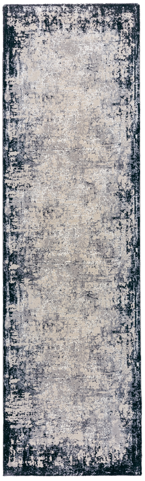 Kuza Borders Navy Runner Rug alternate image