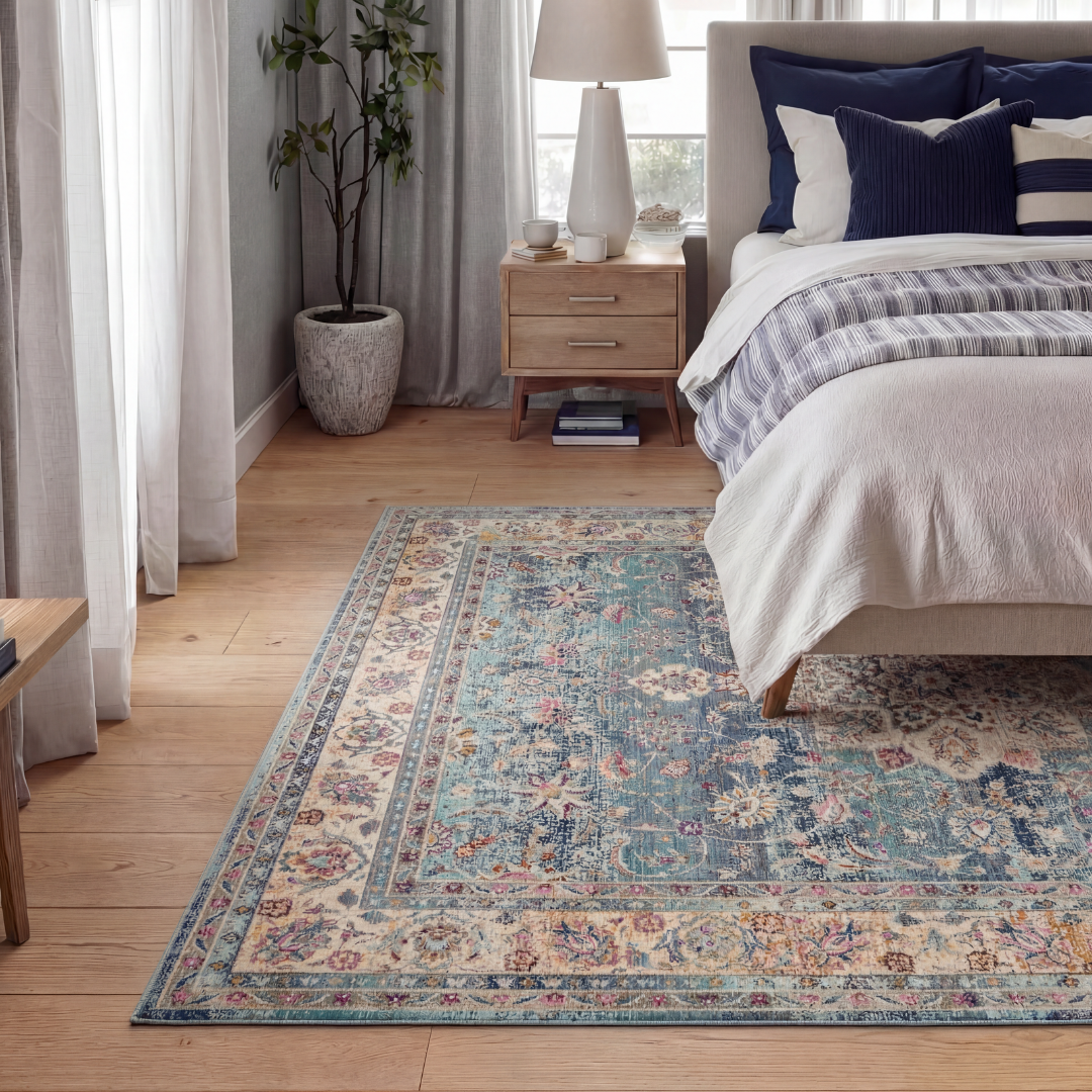 Nourison Vintage Kashan VKA01 Blue Rug