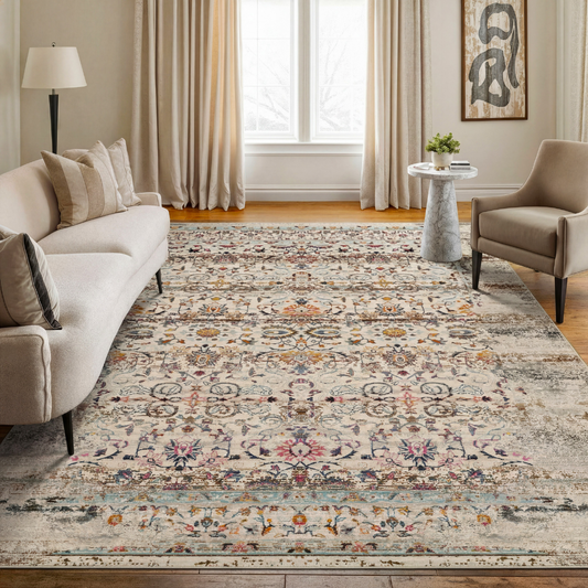 Nourison Vintage Kashan VKA02 Ivory Rug alternate image
