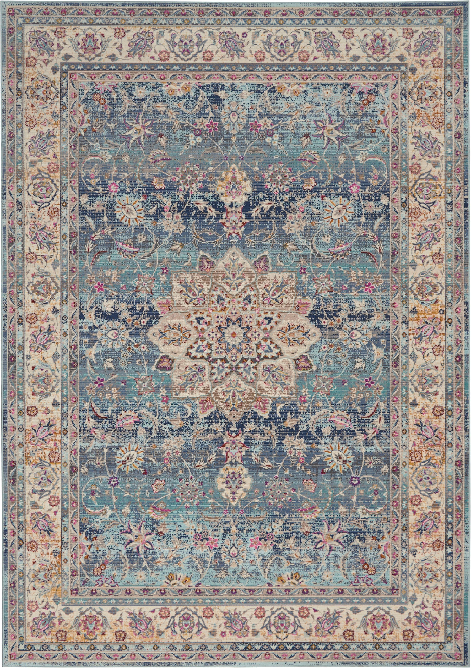 Nourison Vintage Kashan VKA01 Blue Rug