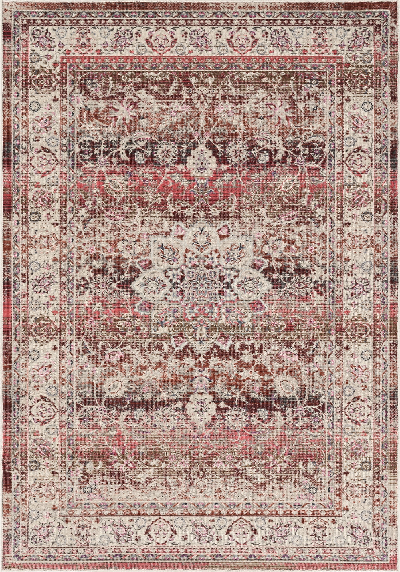 Nourison Vintage Kashan VKA01 Red Rug
