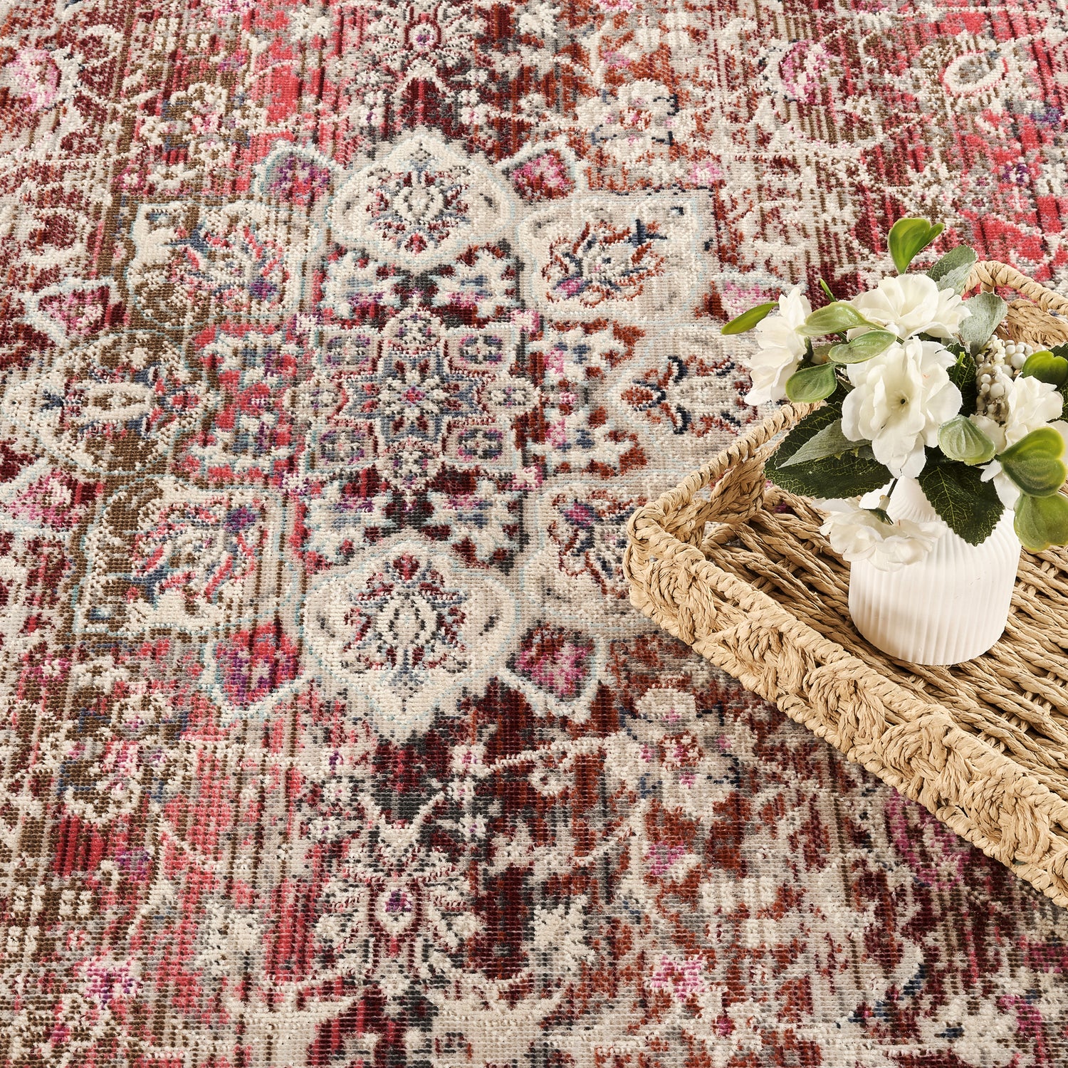 Nourison Vintage Kashan VKA01 Red Rug
