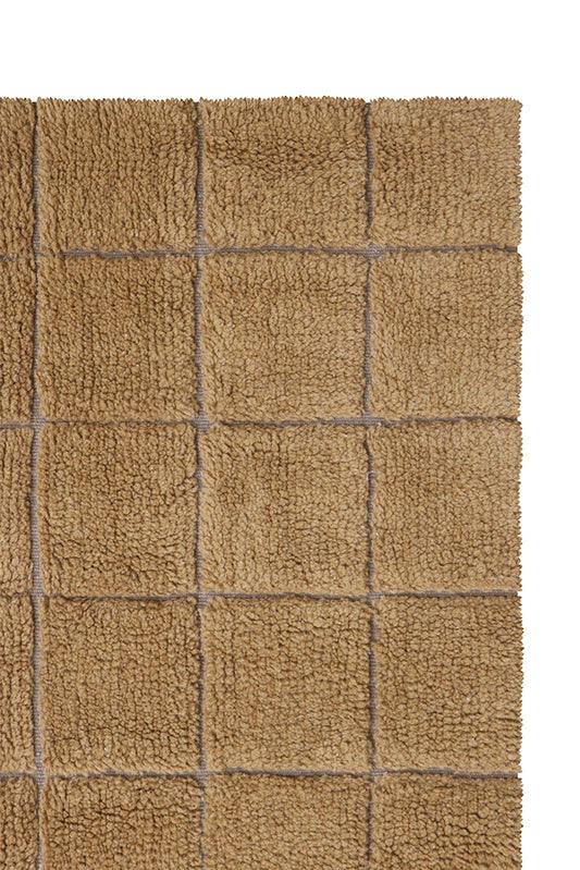 Lorena Canals Woolable Mosaic Ochre Runner Rug alternate image