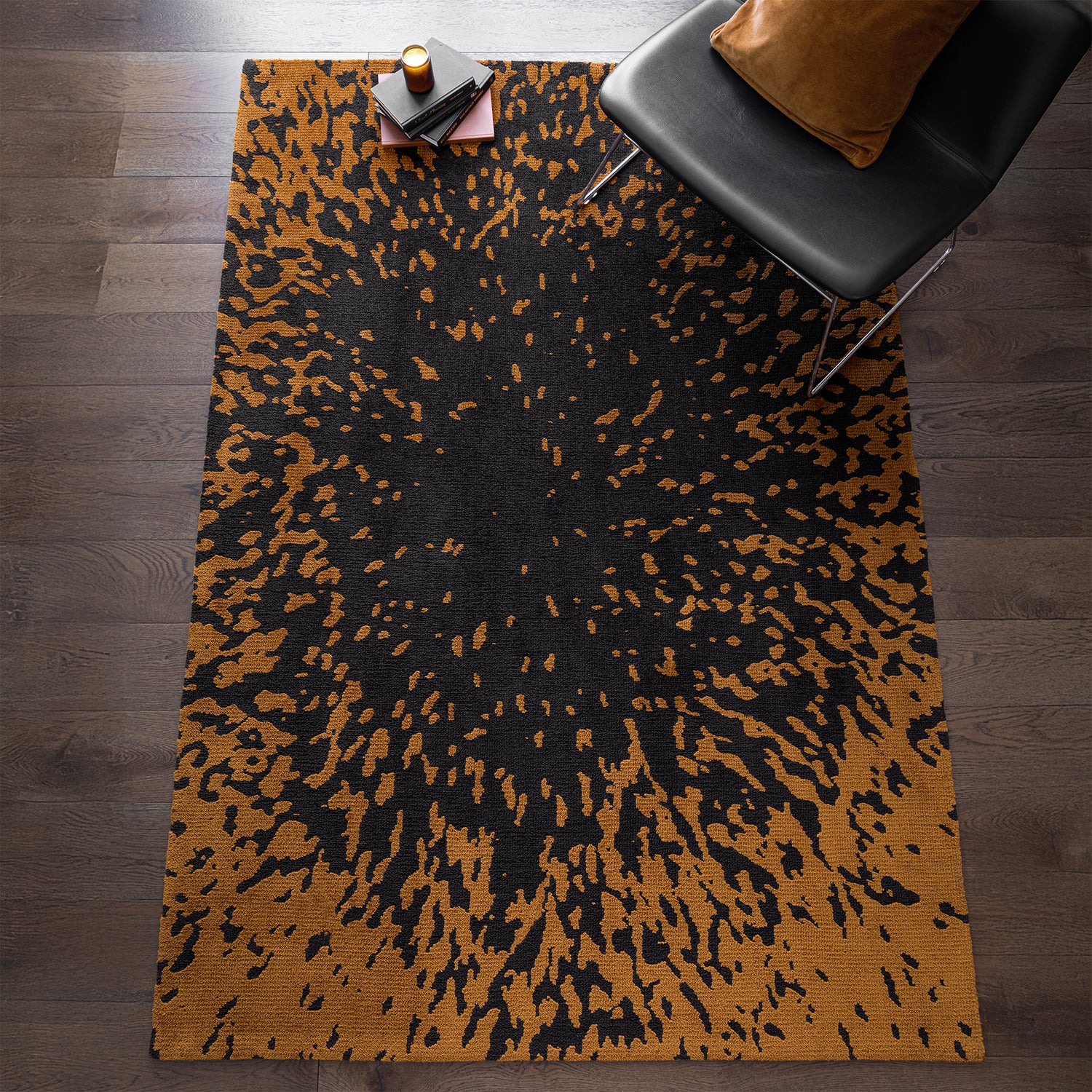 Wilder Splash Charcoal Rug - Love-Rugs