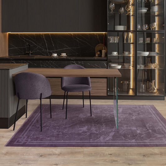 Zehraya ZE01 Purple Border Rug - Love-Rugs alternate image