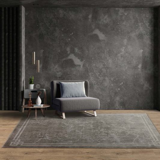 Zehraya ZE04 Silver Border Rug alternate image