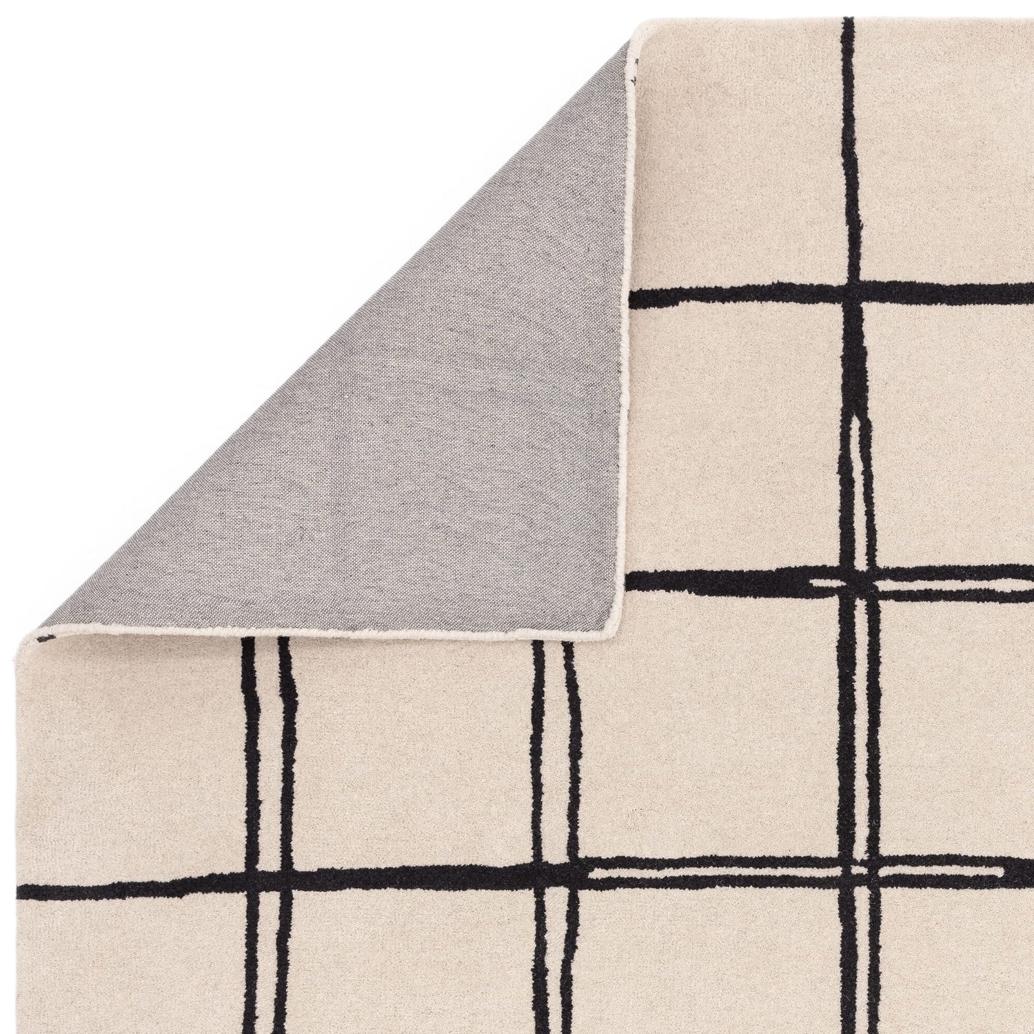 Monochrome Patterned Rug Albany Grid Monochrome Rug – Love-Rugs