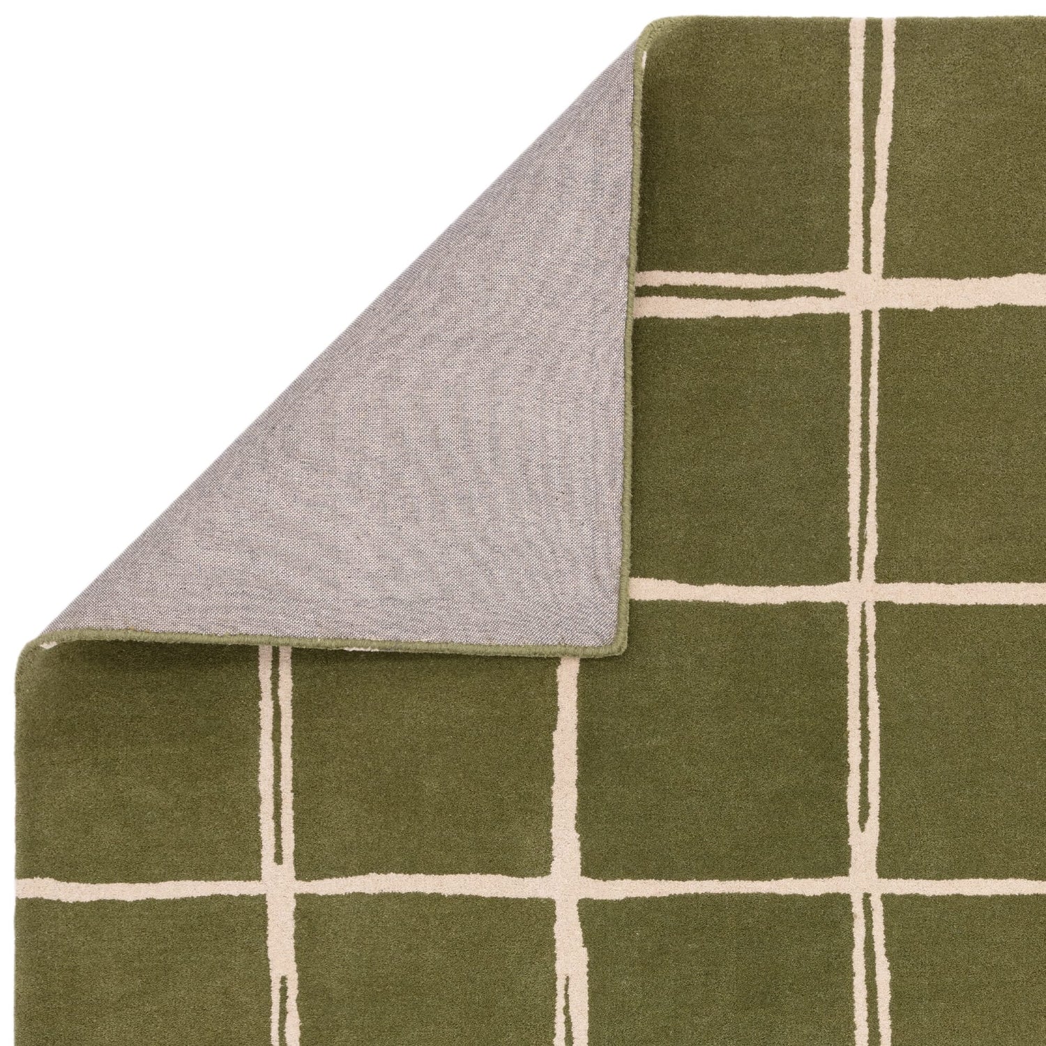 Olive Multi Patterned Rug Albany Grid Olive Rug – Love-Rugs