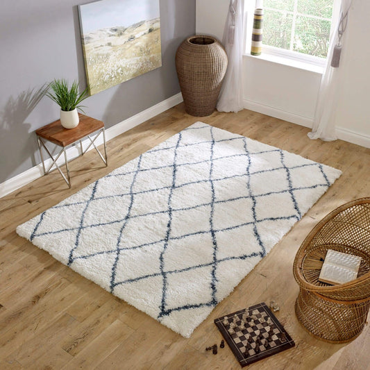 Alto AL03 Cream Blue Rug - Love - Rugs alternate image