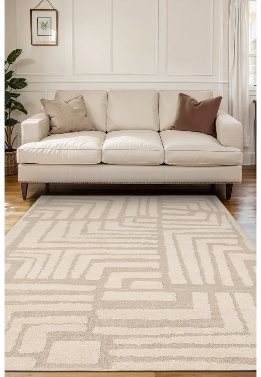 Ava Illusion Cream Rug - Love-Rugs alternate image