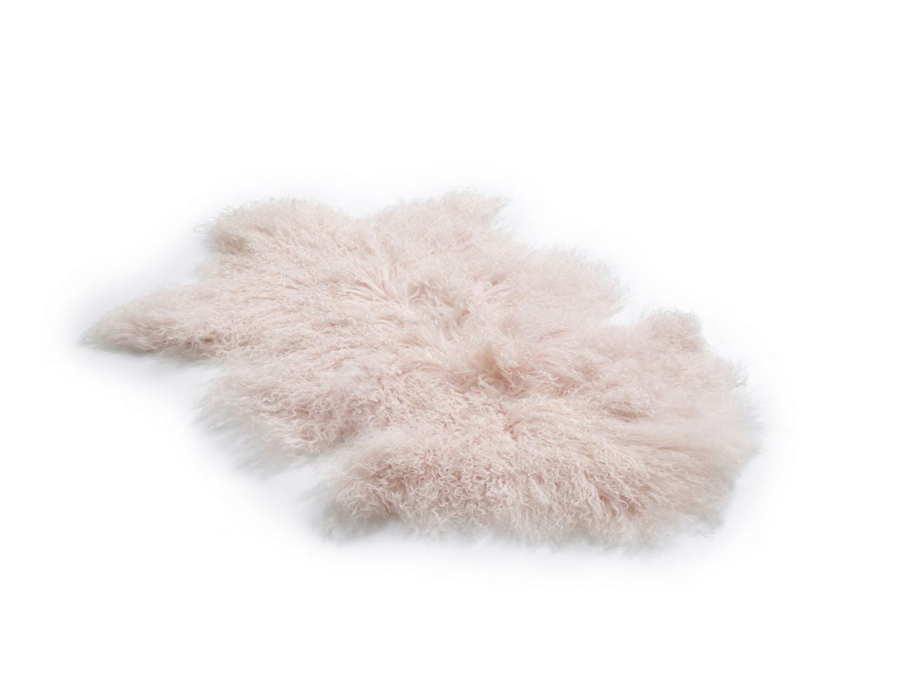 Bowron Sheepskins Nomad Tibetan Lambskins Baby Pink Hide Rug