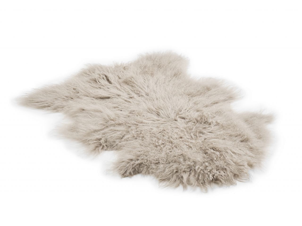 Bowron Sheepskins Nomad Tibetan Lambskins Dark Beige Hide Rug