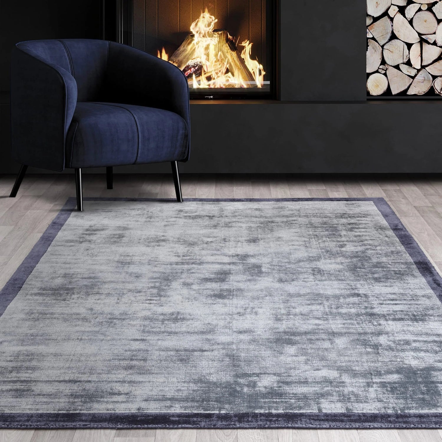 Blade Border Rug Blade Border Airforce / Navy Rug – Love-Rugs