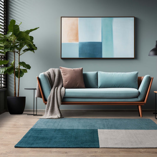 Blox Teal Rug - Love-Rugs alternate image