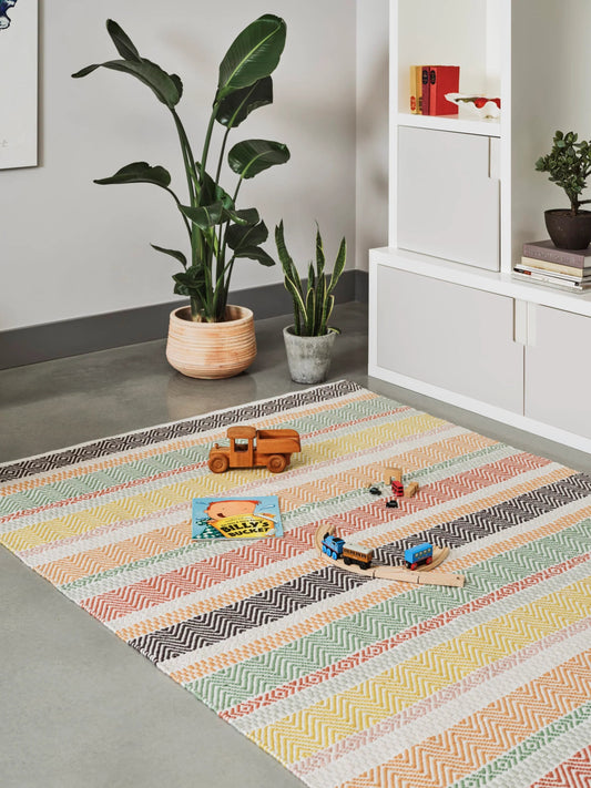Boardwalk Pastel Multi Rug - Love - Rugs alternate image