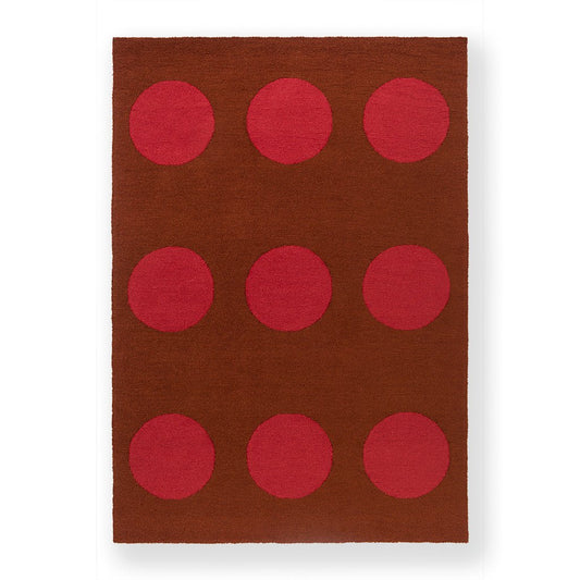 Brink & Campman Habitat Festival Dots Outdoor Red 495800 Rug - Love-Rugs