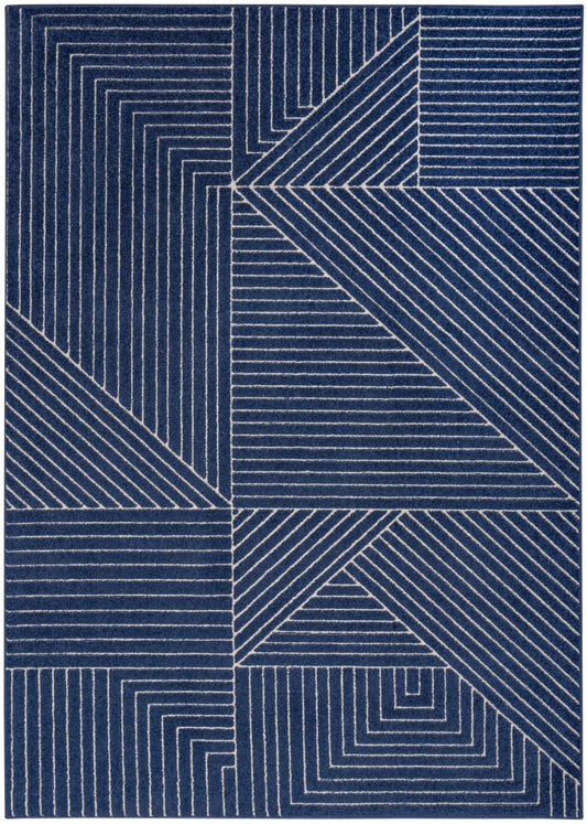 Calvin Klein CK023 Balance BLN01 Navy Ivory Rug - Love-Rugs