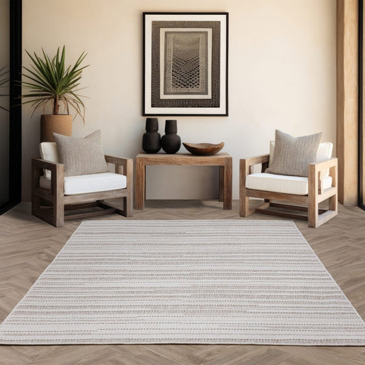 Camber Stripe Sand Rug - Love - Rugs alternate image