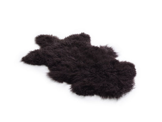 Bowron Sheepskins Nomad Tibetan Lambskins Cocoa Hide Rug