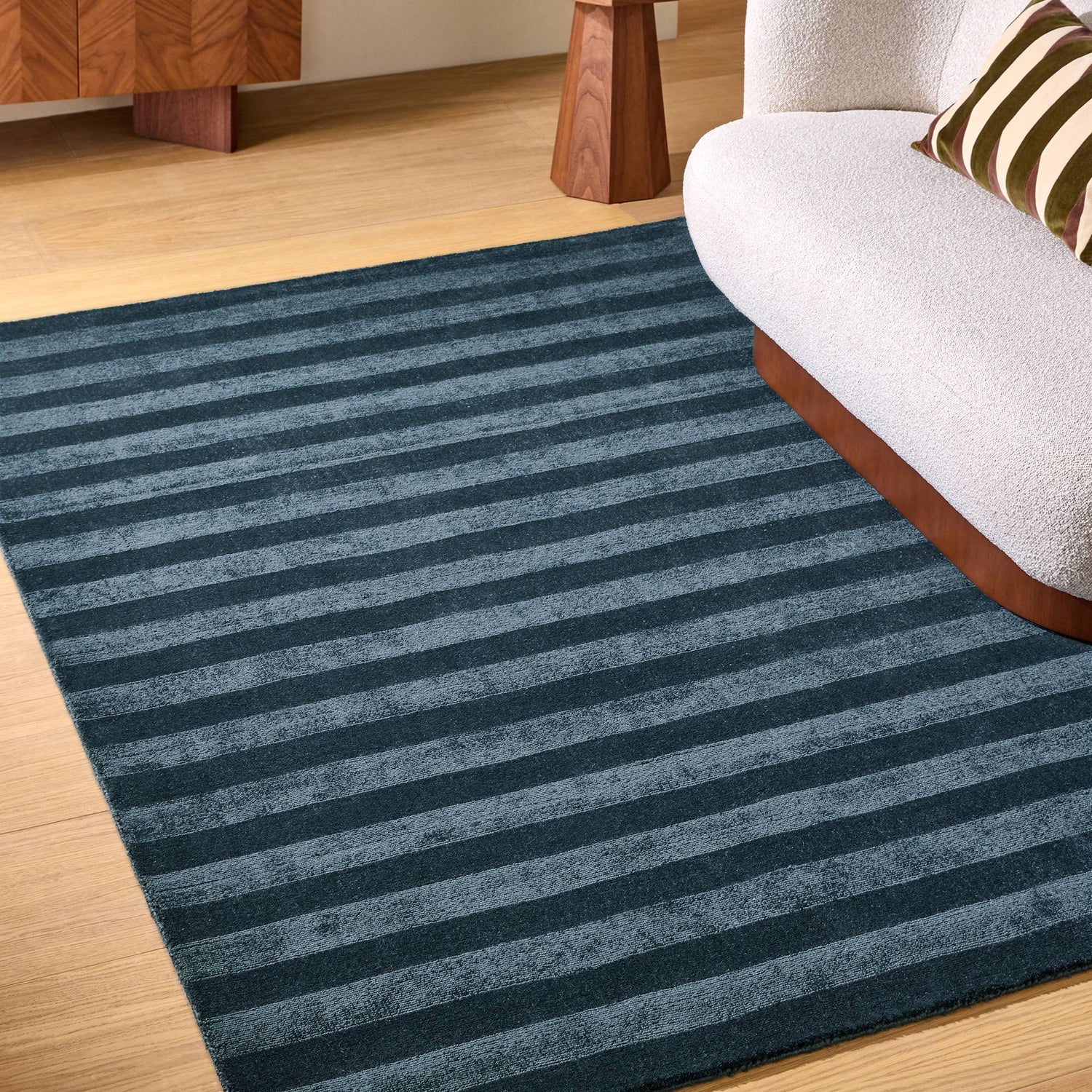 MADE Connor Petrol Blue Rug - Love-Rugs