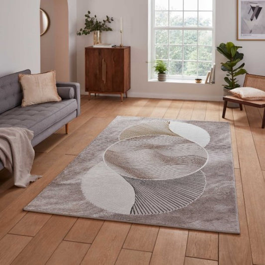 Creation 50097 Gold/Beige Rug - Love - Rugs