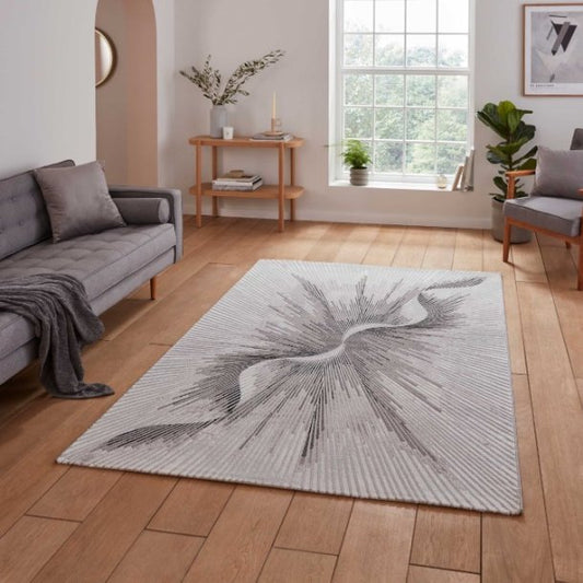 Creation 50156 Silver/Beige Rug - Love - Rugs