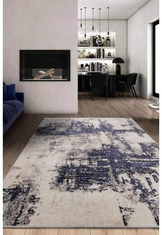 Dusk Marble Navy Rug - Love-Rugs alternate image