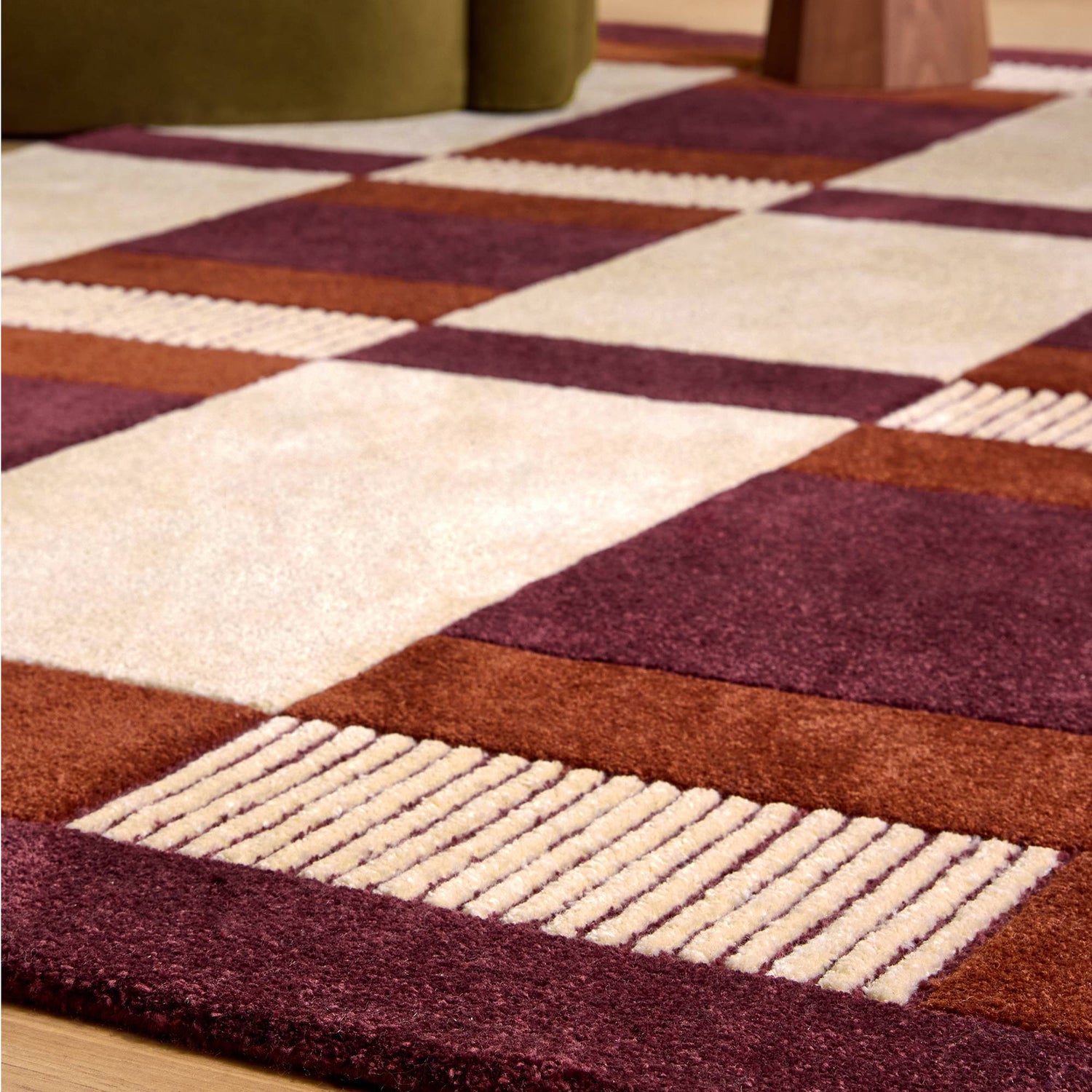 MADE Franka Burgundy Rug - Love-Rugs