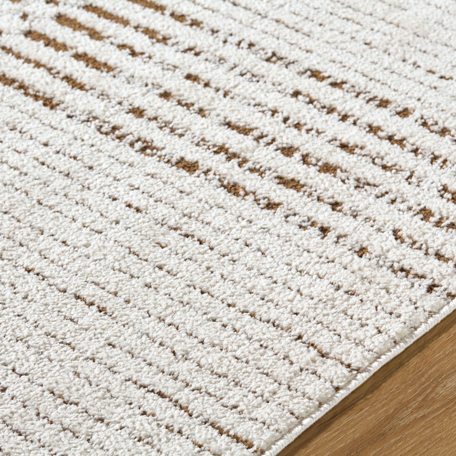 Architect Galey Alix x Livabliss Modern Scandi High Pile Ivory/Dark Brown GAAR2303 Runner Rug
