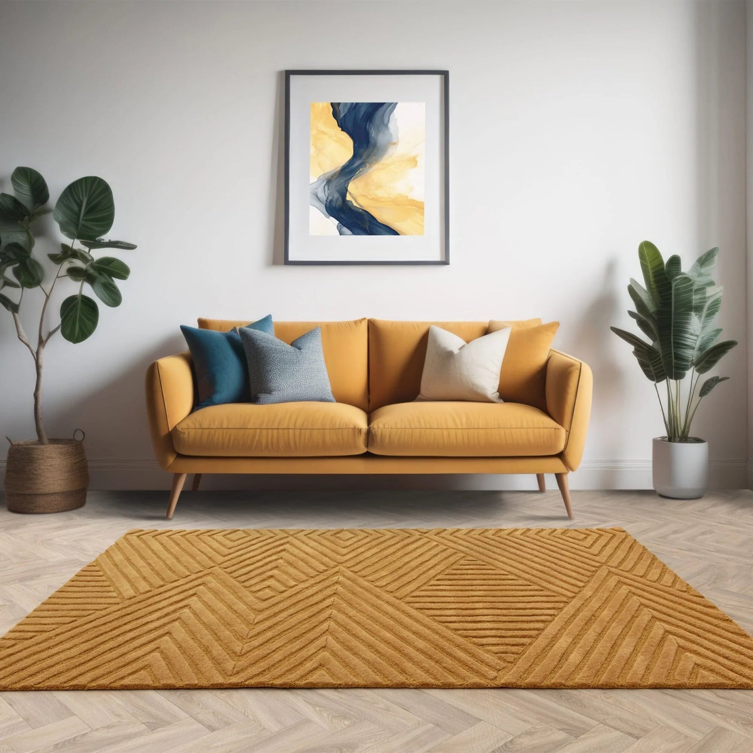 Hague Ochre Rug – Love-Rugs
