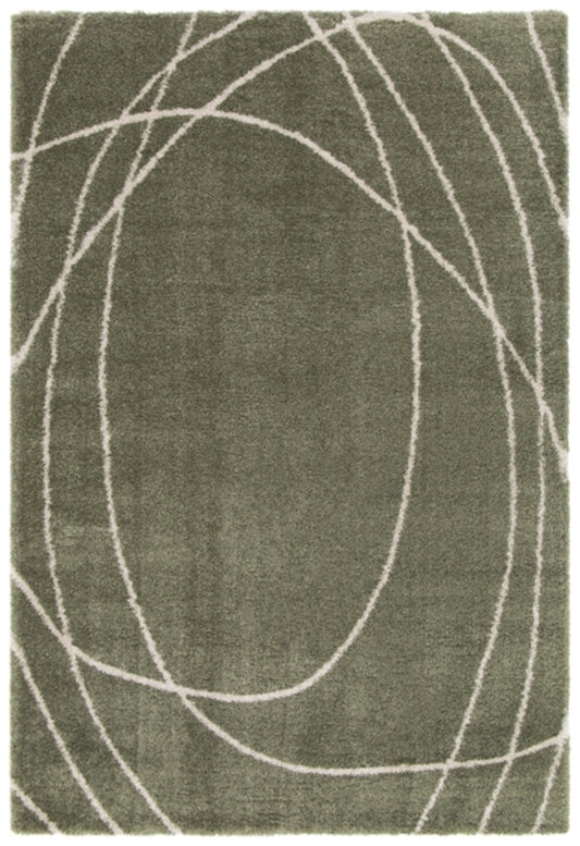 Halo Squiggle Sage Rug - Love-Rugs