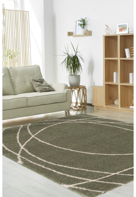 Halo Squiggle Sage Rug - Love-Rugs alternate image