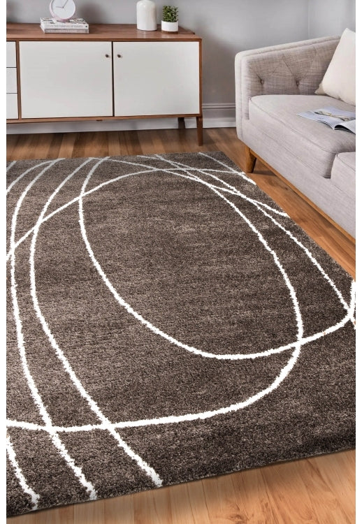 Halo Squiggle Taupe Rug - Love-Rugs alternate image