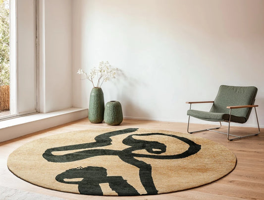Louis De Poortere Craft Ribbon Garden Spirit 9848 Round Rug alternate image