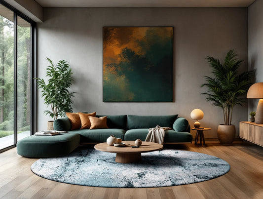 Louis De Poortere Mad Men Sol 9773 Dragonfly Round Rug alternate image