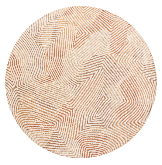 Louis De Poortere Meditation Coral 9800 Indian Sand Round Rug