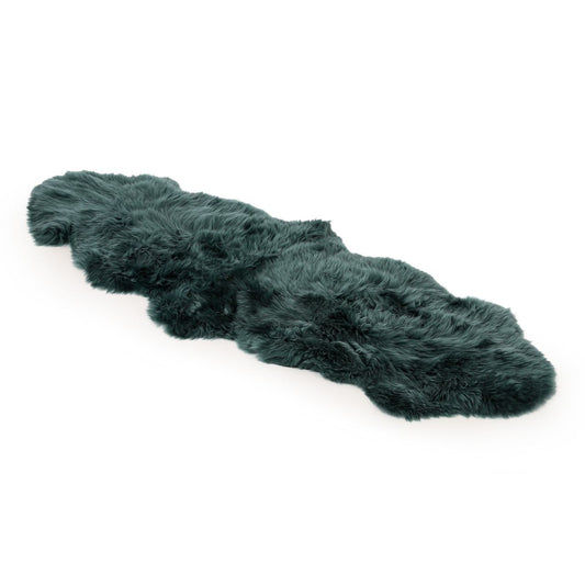 Bowron Longwool Jungle Green Sheepskin Rug