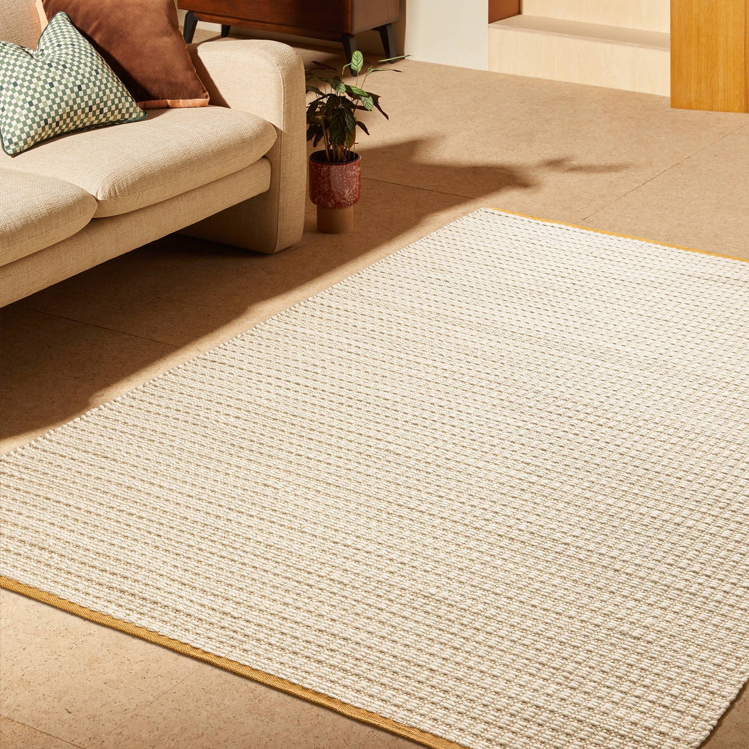 MADE Kai Ochre Rug - Love-Rugs