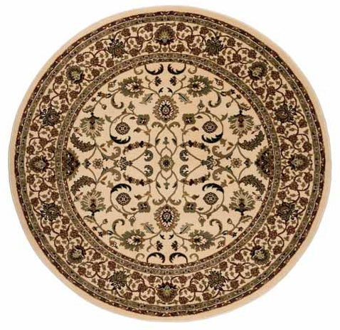 Kellan Floral Cream Circle Rug