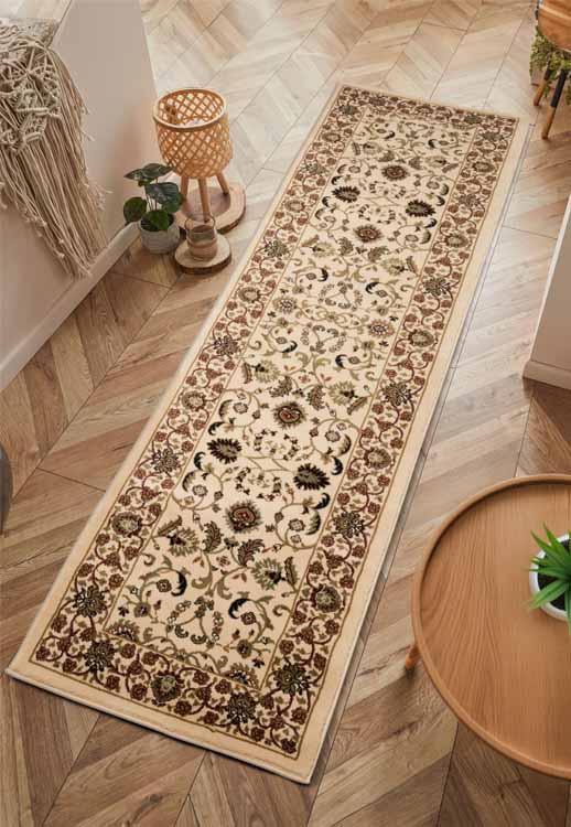 Kellan Floral Cream Runner Rug