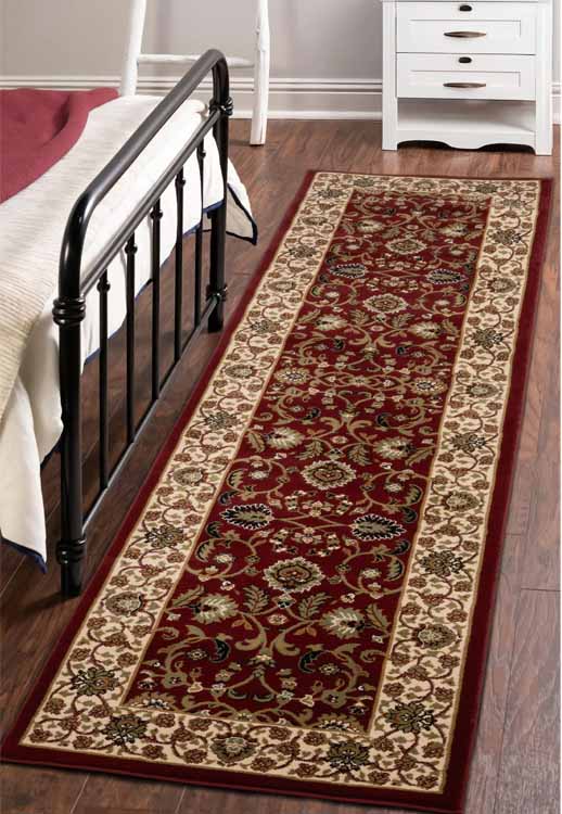 Kellan Floral Red Runner Rug