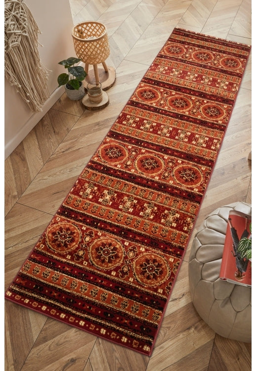 Kellan Tribal Terracotta Runner Rug