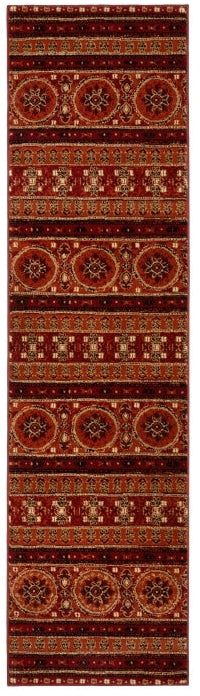 Kellan Tribal Terracotta Runner Rug
