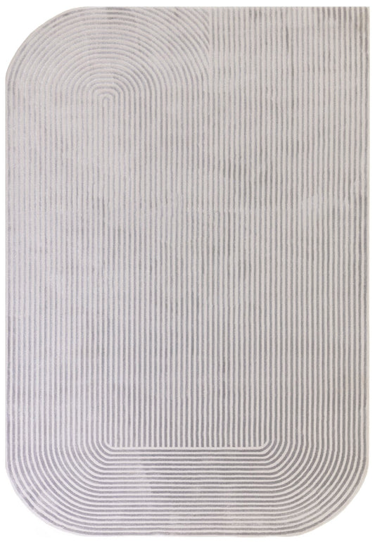Kuza Shape silver / grey Rug - Love-Rugs