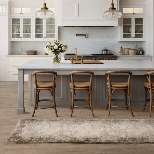 Kuza Borders Beige Rug - Love-Rugs