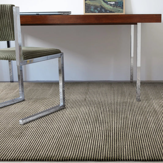 Kuza Stripe Khaki Rug alternate image